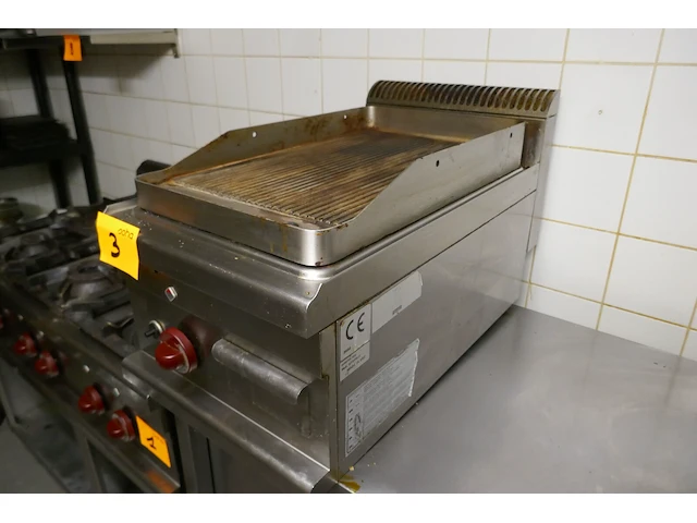Rvs gasgrillplaat eurotec - afbeelding 1 van  5