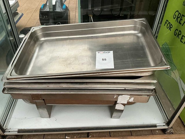Rvs gastronormbak (5x) - afbeelding 1 van  1