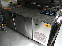 Rvs gekoelde pizza-werkbank - afbeelding 1 van  6