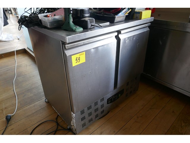 Rvs gekoelde werkbank 2-deurs combisteel - afbeelding 1 van  5