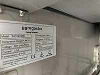 Rvs gekoelde werkbank met marmeren blad en saladebar - afbeelding 7 van  12