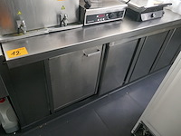 Rvs gekoelde werkbank + spoeltafel - afbeelding 2 van  6