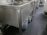 Rvs gekoelde werkbank + spoeltafel - afbeelding 4 van  6