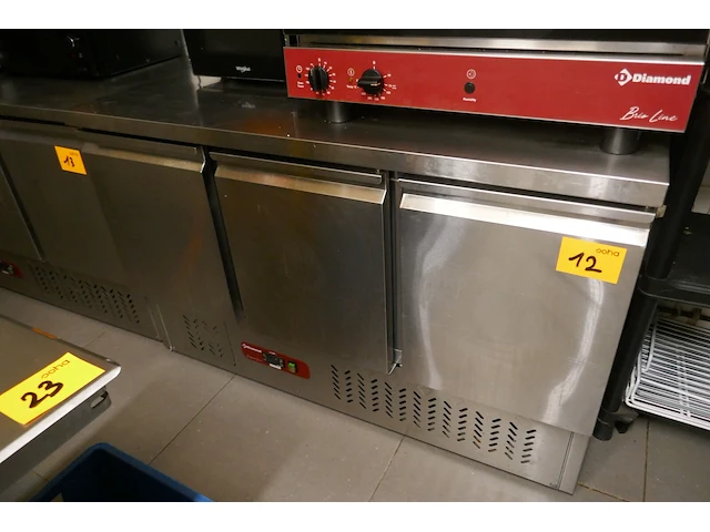 Rvs gekoelde werktafel diamond - afbeelding 1 van  6