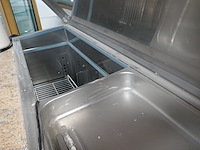 Rvs gekoelde werktafel met marmeren blad en saladette - afbeelding 4 van  5
