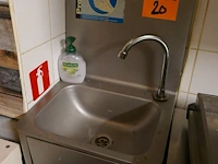 Rvs handwasser met kniebediening ( pm )