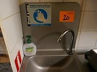 Rvs handwasser met kniebediening ( pm ) - afbeelding 3 van  3
