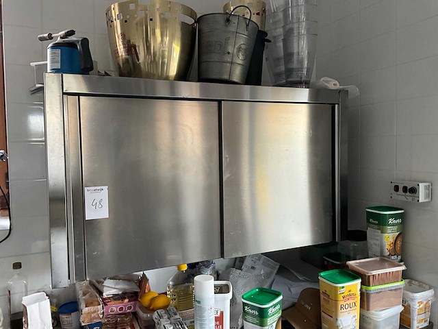 Rvs hangkast - afbeelding 1 van  4