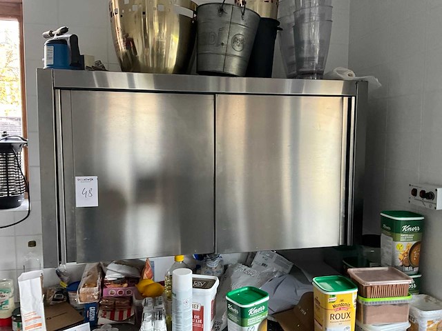Rvs hangkast - afbeelding 2 van  4