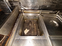 Rvs horeca gas friteuse diamond - afbeelding 2 van  4