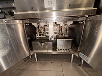 Rvs horeca gas friteuse diamond - afbeelding 3 van  4