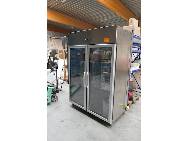 Rvs horeca vrieskast met dubbele glazen deuren tecnodom spa - afbeelding 1 van  6