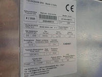 Rvs horeca vrieskast met dubbele glazen deuren tecnodom spa - afbeelding 3 van  6