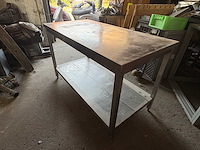 Rvs horeca werktafel - kitchen part - afbeelding 1 van  2