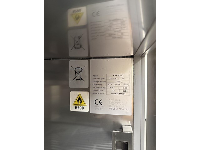 Rvs horecakoelkast met 4 glazen deuren ggmgastro - afbeelding 4 van  8