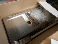 Rvs inbouwspoelbak smeg