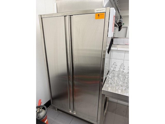 Rvs kast met 2 deuren ggmgastro - afbeelding 1 van  4