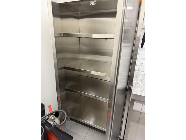 Rvs kast met 2 deuren ggmgastro - afbeelding 3 van  4
