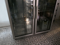 Rvs koelkast met dubbele vitrinedeuren tecnodom - afbeelding 3 van  5