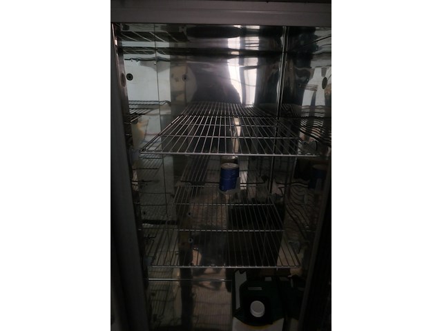 Rvs koelkast met dubbele vitrinedeuren tecnodom - afbeelding 4 van  5