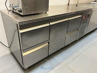 Rvs koelwerkbank diamond