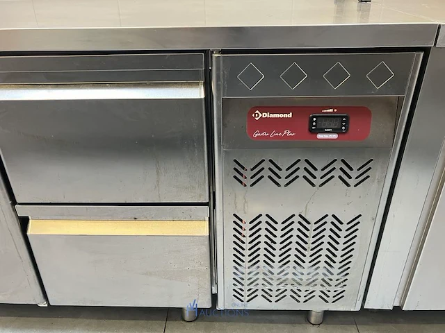 Rvs koelwerkbank diamond - afbeelding 2 van  7