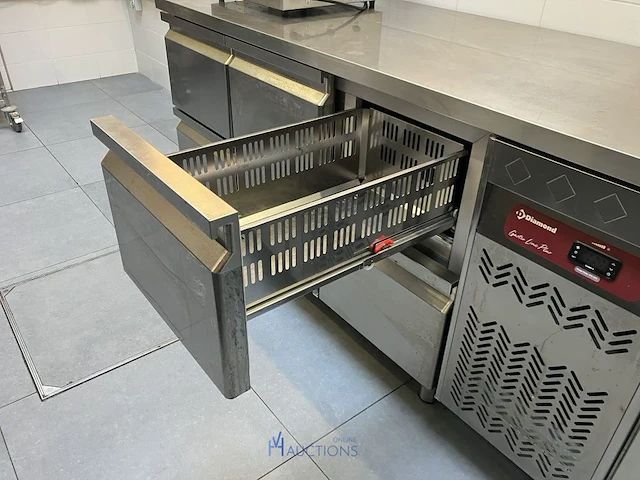 Rvs koelwerkbank diamond - afbeelding 3 van  7