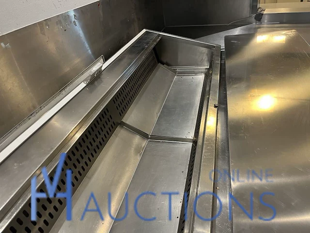 Rvs koelwerkbank met saladette froster - afbeelding 5 van  9