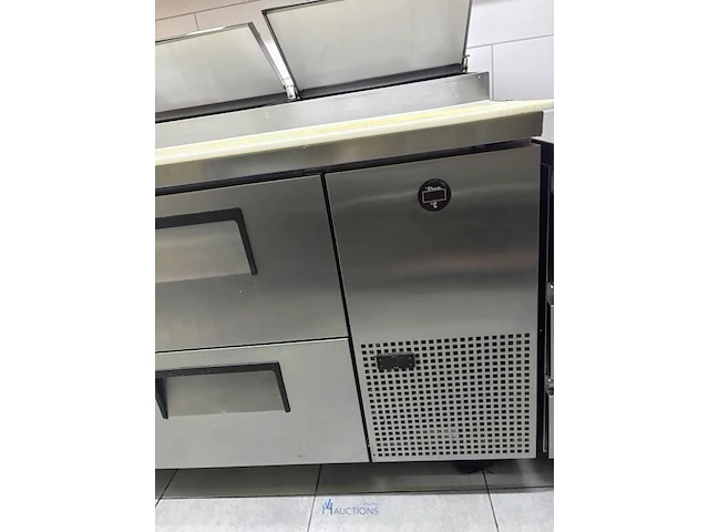 Rvs koelwerkbank met saladette - afbeelding 3 van  9