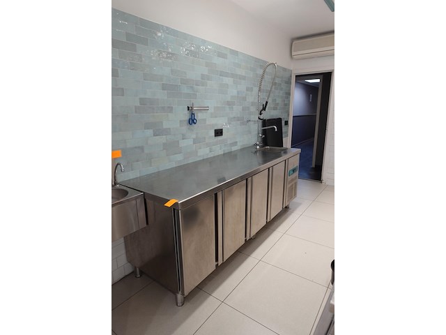 Rvs koelwerkbank met spoelbal topcold - afbeelding 2 van  8