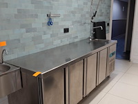 Rvs koelwerkbank met spoelbal topcold - afbeelding 2 van  8