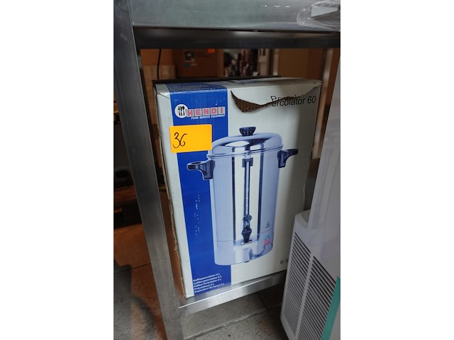 Rvs koffieperculator hendi - afbeelding 1 van  2