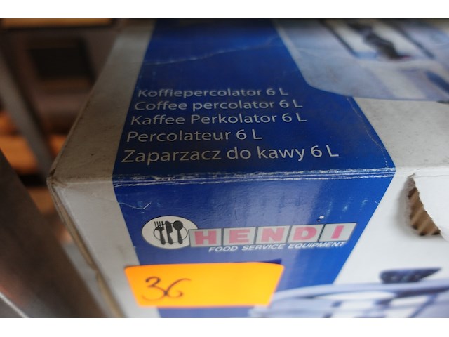 Rvs koffieperculator hendi - afbeelding 2 van  2