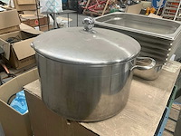Rvs kookpot en 6 gastronorm bakken - afbeelding 3 van  10