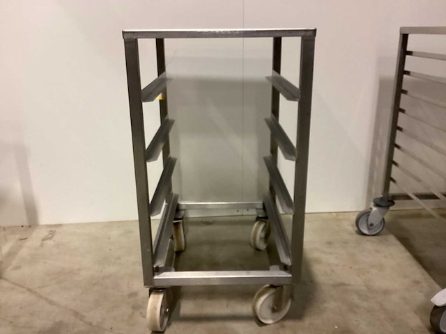 Rvs lage rolkar en 600x400 4 niv overige opslag en handling - afbeelding 1 van  2