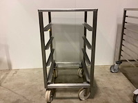 Rvs lage rolkar en 600x400 4 niv overige opslag en handling - afbeelding 1 van  2