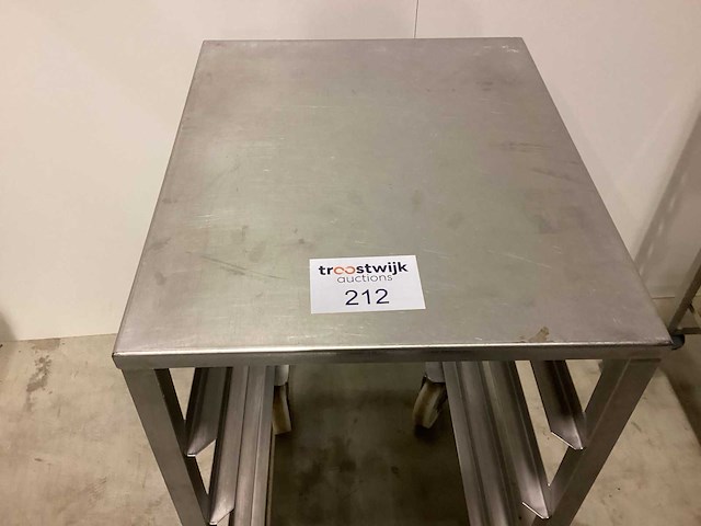 Rvs lage rolkar en 600x400 4 niv overige opslag en handling - afbeelding 2 van  2