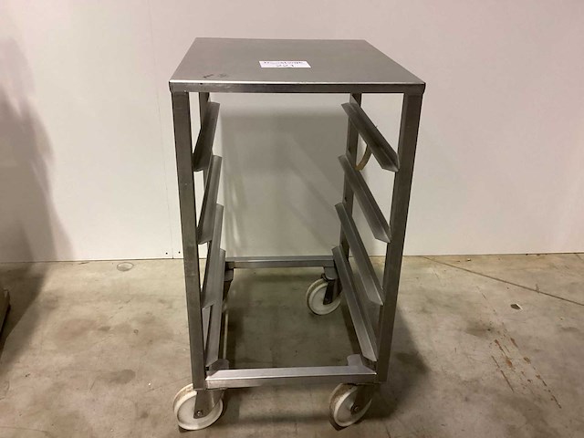 Rvs lage rolkar en 600x400 4 niv overige opslag en handling - afbeelding 1 van  2