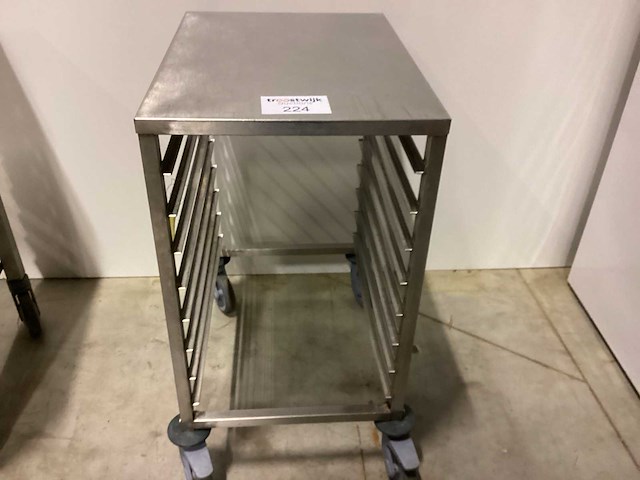 Rvs lage rolkar en 600x400 8 niv overige opslag en handling - afbeelding 1 van  2