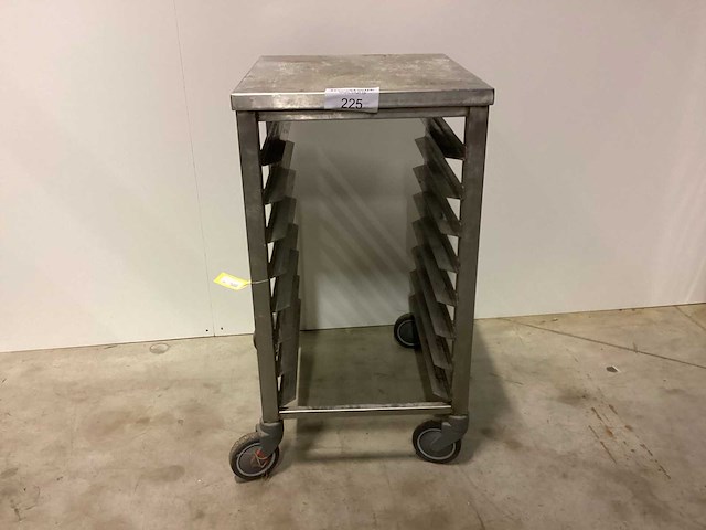 Rvs lage rolkar en 600x400 8 niv overige opslag en handling - afbeelding 1 van  2