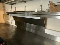 Rvs legbord voorzien van warmhoudlamp - afbeelding 1 van  1