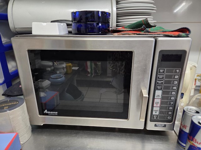 Rvs microgolfoven amana commercial rfs518s - afbeelding 1 van  5