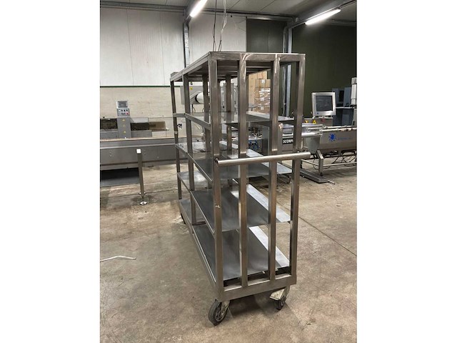 Rvs mobiele transportrek - afbeelding 5 van  7