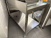 Rvs mobiele werktafel met bodemschap ggmgastro - afbeelding 3 van  3