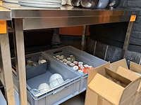 Rvs mobiele werktafel met bodemschap proselect - afbeelding 3 van  3