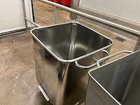 Rvs normwagens 120 l (24x) waaronder barsso en food mate en roser - afbeelding 7 van  7