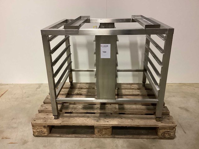 Rvs onderstel gesloten met geleiders op wielen overige ovens en steamers - afbeelding 3 van  4