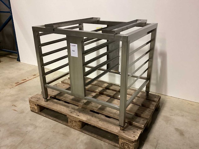 Rvs onderstel gesloten met geleiders op wielen overige ovens en steamers - afbeelding 4 van  4