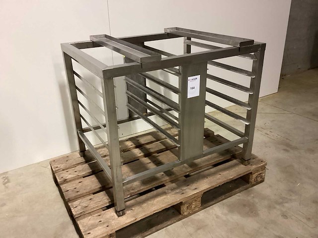 Rvs onderstel gesloten met geleiders op wielen overige ovens en steamers - afbeelding 1 van  4