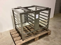 Rvs onderstel gesloten met geleiders op wielen overige ovens en steamers - afbeelding 1 van  4
